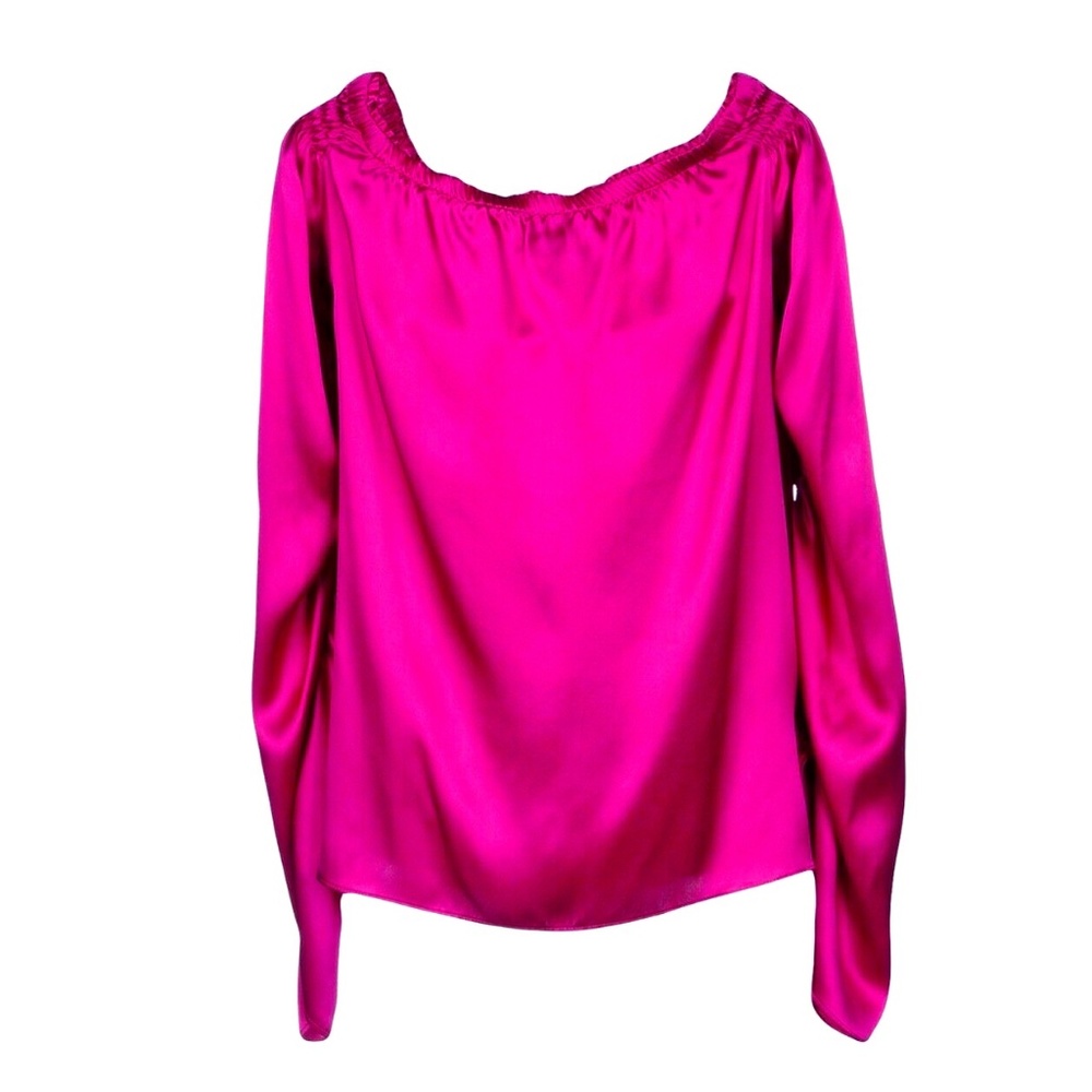 Pinko Fuchsia Silk Blouse Size-6